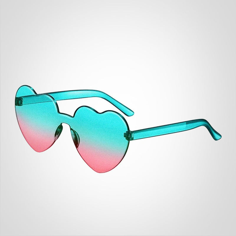 Elina – Herzförmige Sonnenbrille mit Farbverlauf und UV Schutz