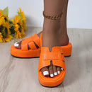 Tilana - Bequeme Flip Flops Sandalen mit dickem Boden und rutschfester