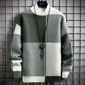 Richard - Karierter Pullover mit Rundhalsausschnitt und langen Ärmeln