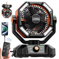 BreezeGlow – Tragbarer Ventilator mit integrierter Beleuchtung und Fernbedienung
