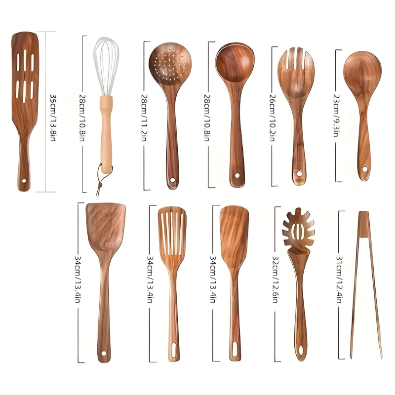 CookEase – 11 teiliges Küchenhelfer Set mit ergonomischen Griffen