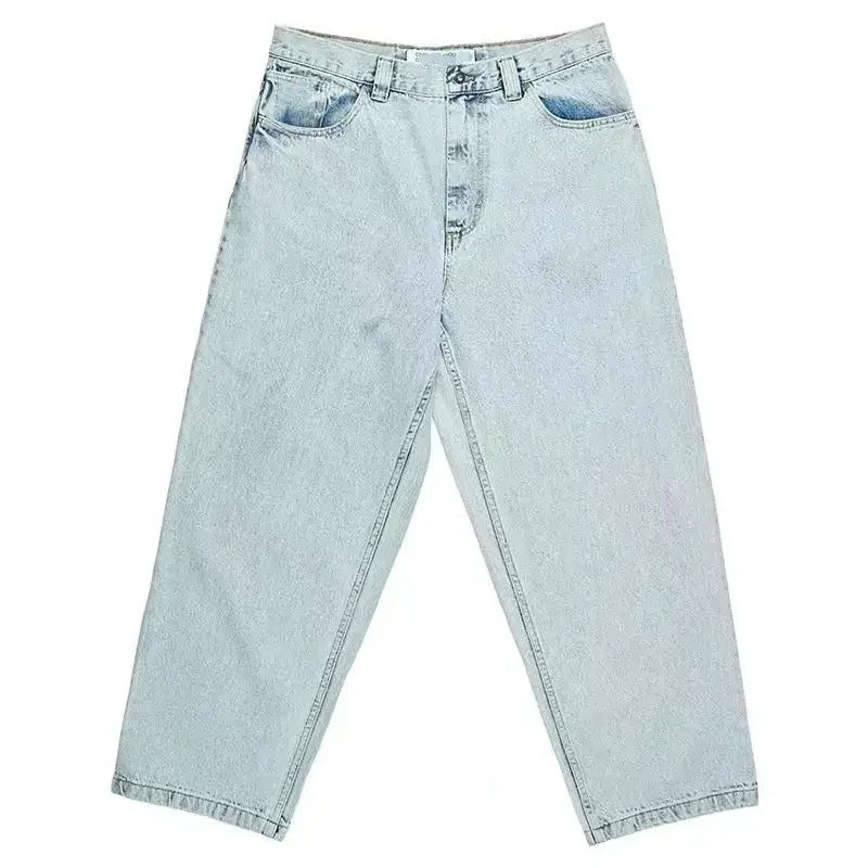 Armin – Lockere Passform Gerades Bein Hose mit Knopf und Taschen