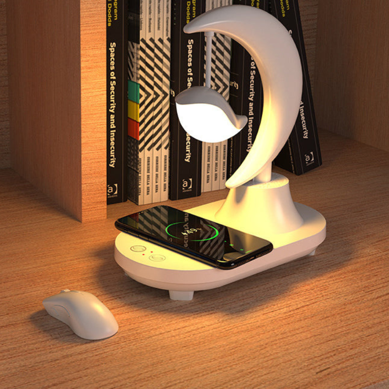 AuraSync – Kabellose LED Lampe mit Bluetooth Lautsprecher und Ladegerät