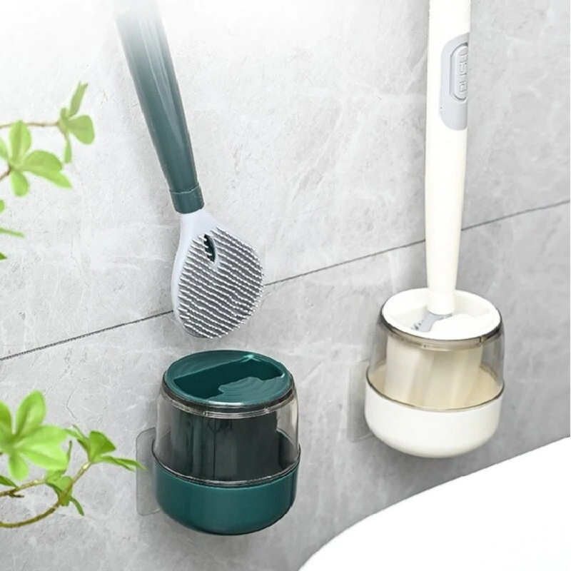 FlexiClean - Toilettenbürste mit flexiblem Kopf und Hygieneständer