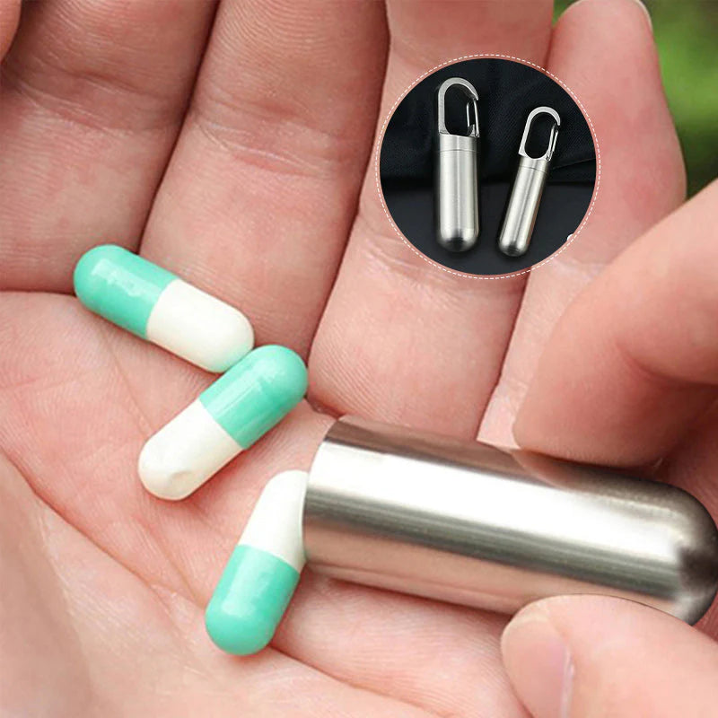 MedBox – Kompakte Pillendose mit tragbarer und wasserfester Medikamentenaufbewahrung für unterwegs