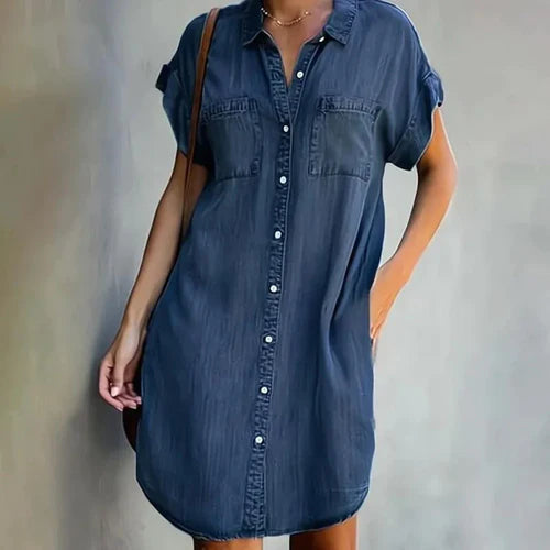 DenimChic - Vielseitiges Hemdkleid