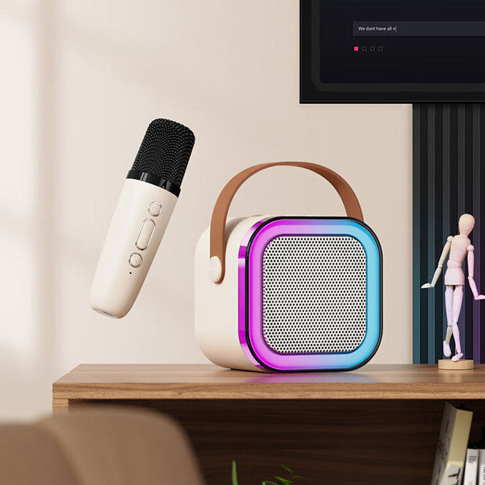 EchoTune – Mini Karaoke Lautsprecher mit kabellosen Mikrofonen für Singspaß Hause