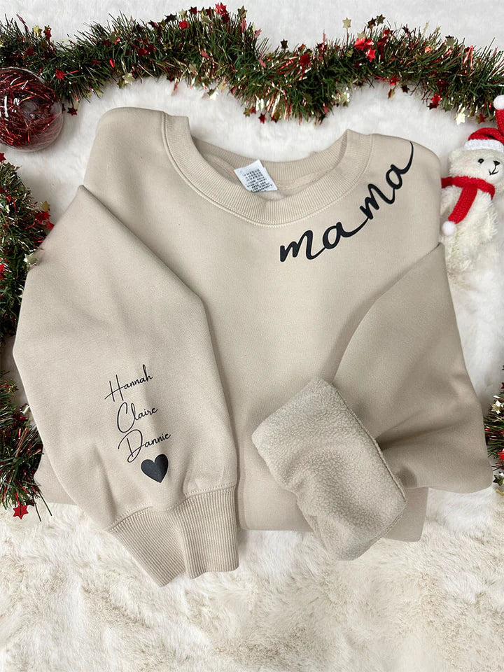 Muttertag - Einzigartiger Umarmung Hoodie mit gestickten Namen