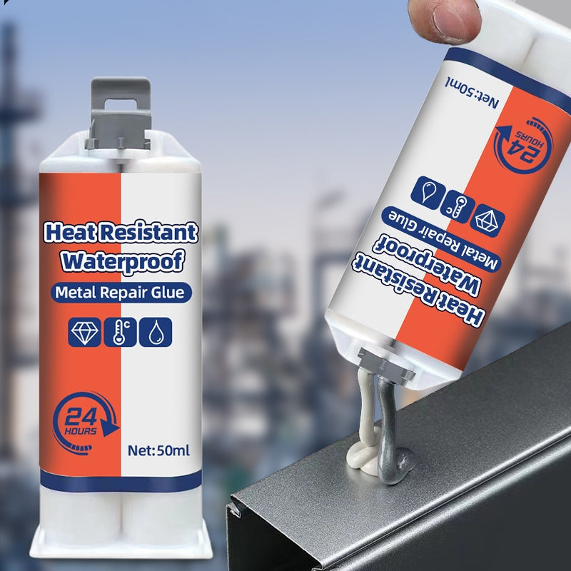 FixBond - Hitzebeständiger wasserfester Metallreparaturklebstoff für Risse und Spaltabdichtungen