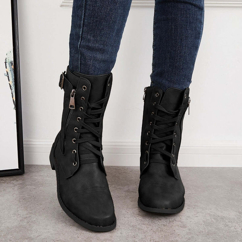 Belinda – Bequeme rutschfeste Schuhe mit seitlichem Reißverschluss