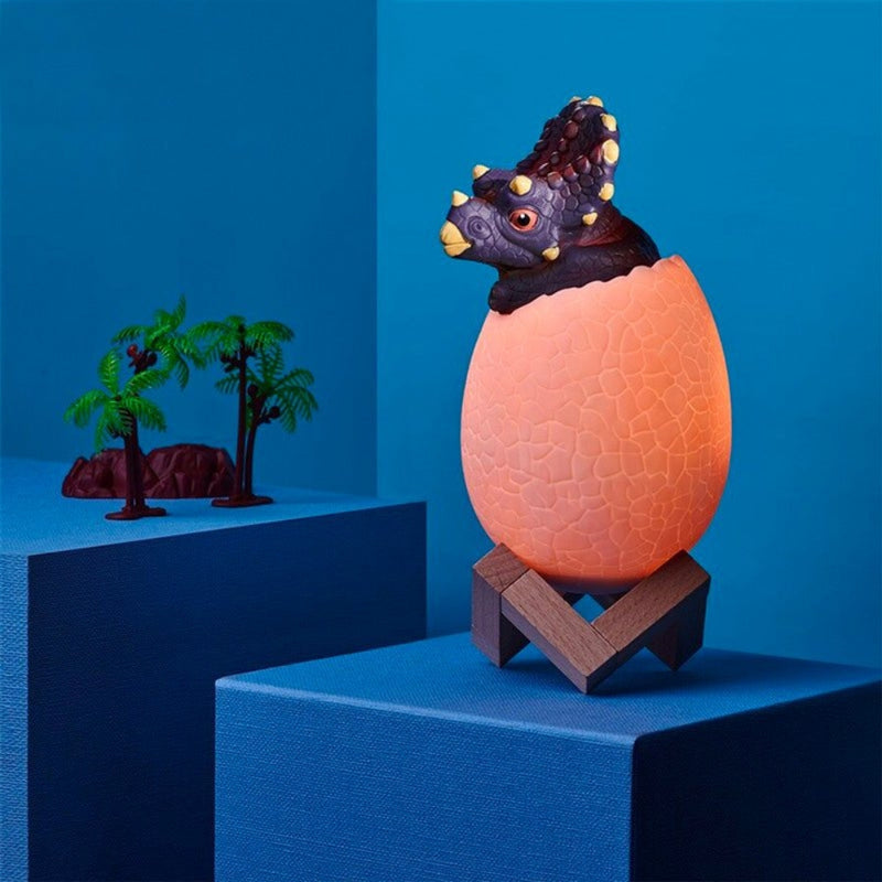 DinoGlow – Kinder Tischlampe mit Dinosaurier Motiv LED Licht und Fernbedienung