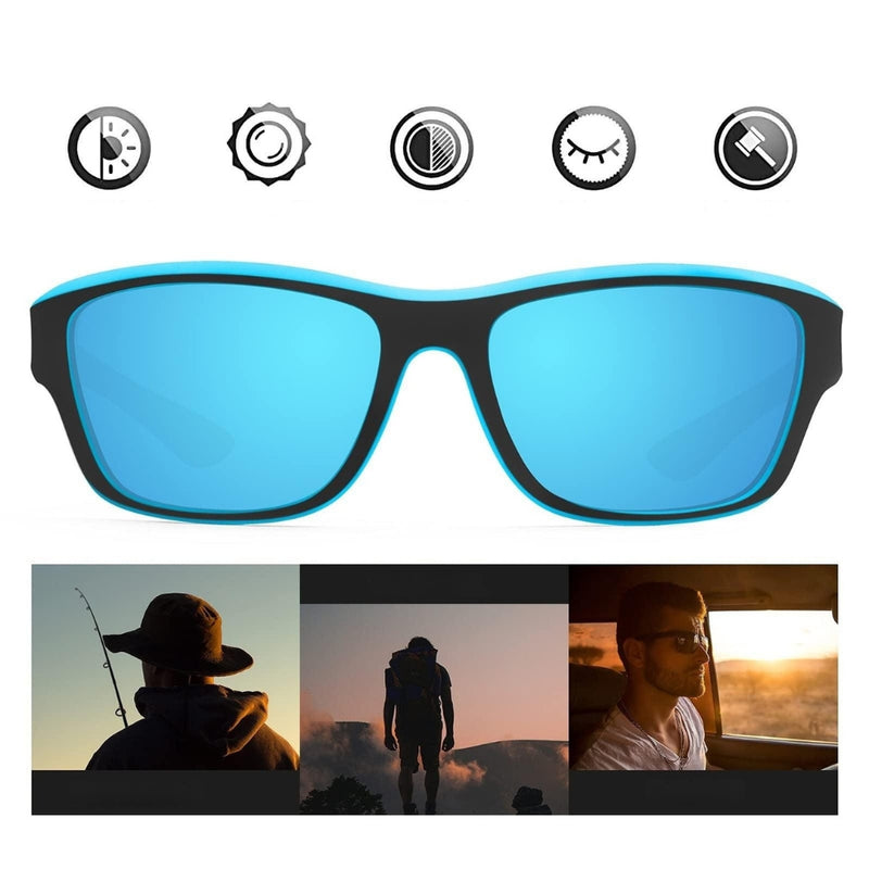 SportVision - Klassische Sport Sonnenbrille mit UV Schutz und kratzfesten Gläsern