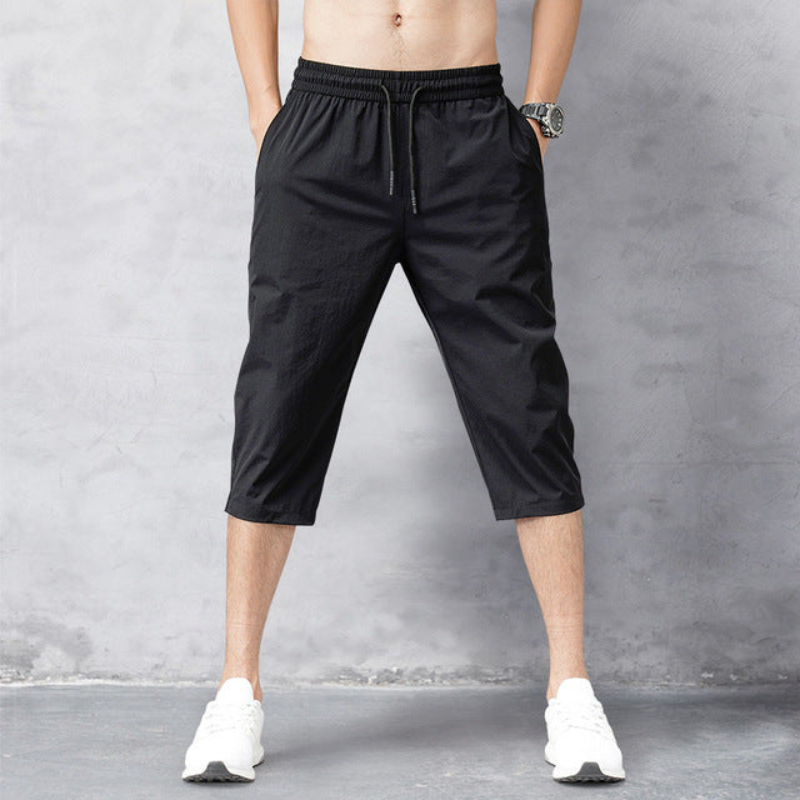Marlon – Bequeme Caprihose mit Kordelzug in der Taille und Taschen