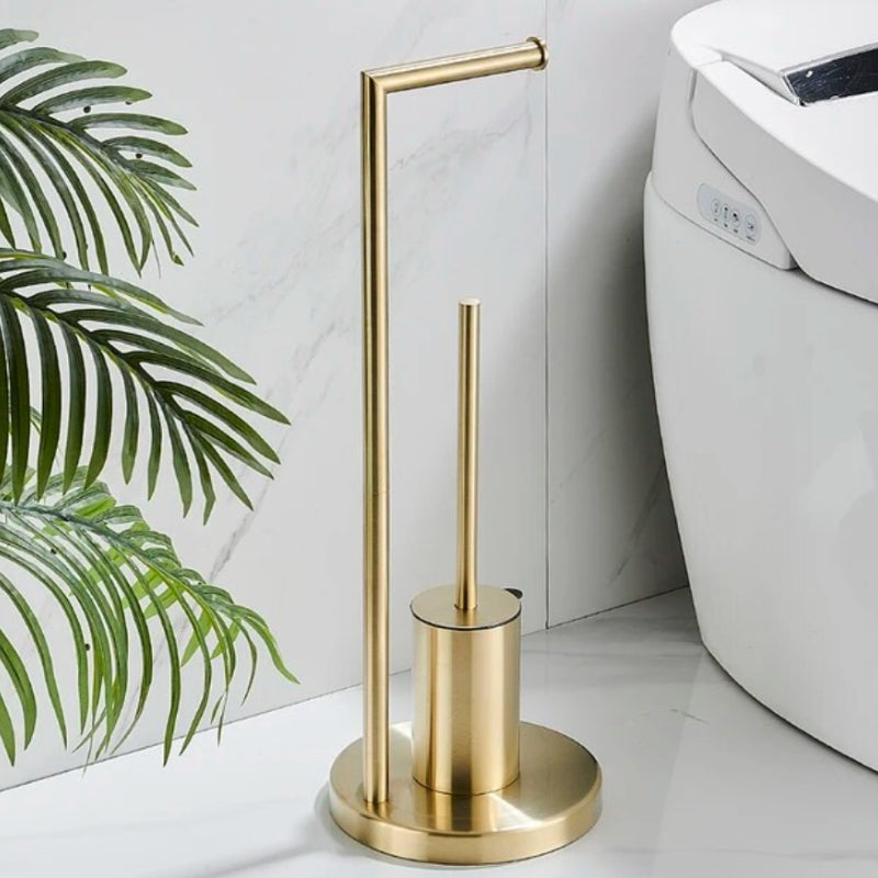 PureHolder - Bodenstehender Toilettenpapierhalter mit Bürste