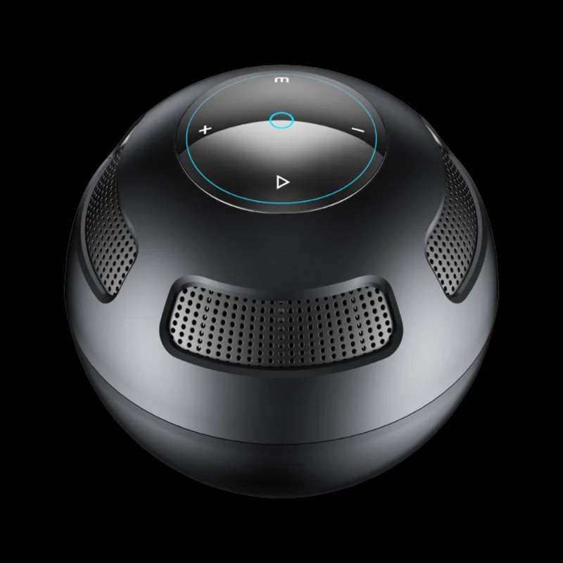 VibeSphere – 360° Kabelloser Lautsprecher mit tiefem Bass und kompaktem Entwerfen