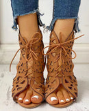 Zdenka – Stylische Ausgeschnitten Sandalen mit rutschfester Sohle