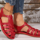 Amelie – Flache Sandalen mit rutschfester Sohle und Schnallenriemen für sicheren Halt