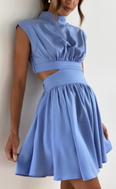 Alisa – Stilvolles ärmelloses Plissee Minikleid mit Ausgeschnitten Entwerfen