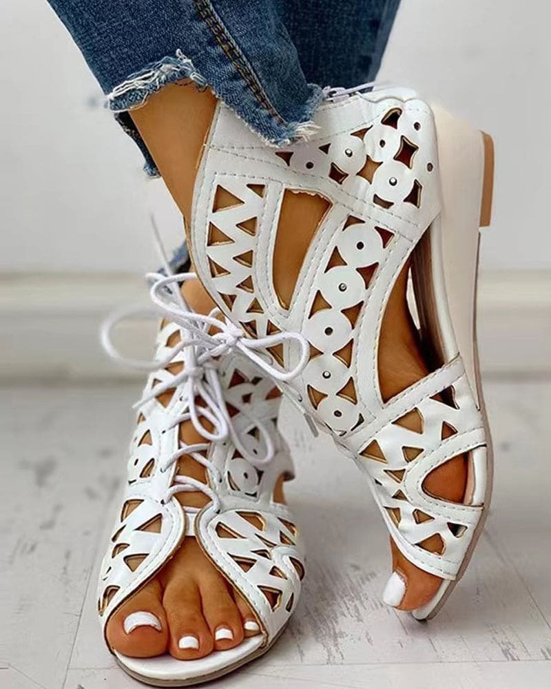 Zdenka – Stylische Ausgeschnitten Sandalen mit rutschfester Sohle