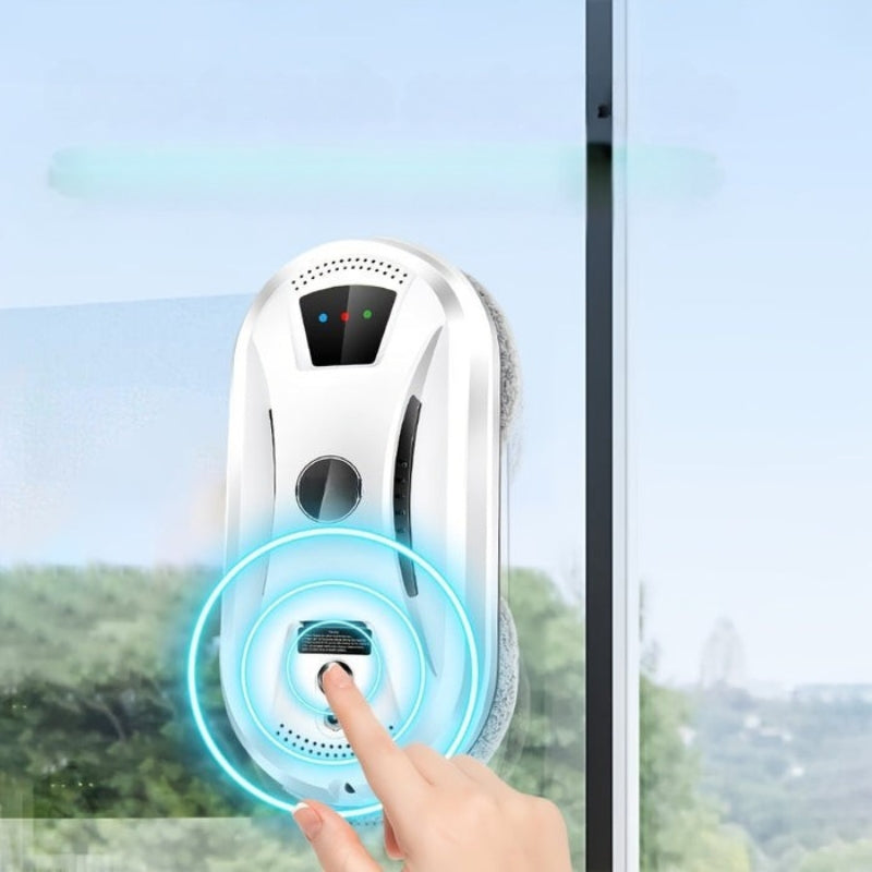 ClearView – Intelligenter automatischer Fensterreiniger mit Fernbedienung und elegantem Gehäusedesign