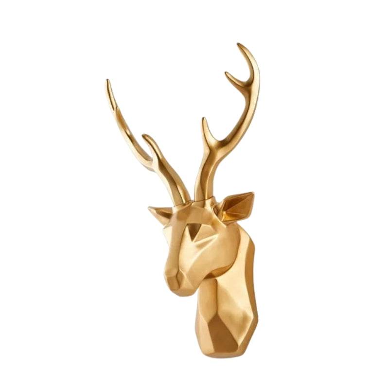 Regal Deer – Dekorative Wandskulptur mit Hirschkopf und realistischen Details