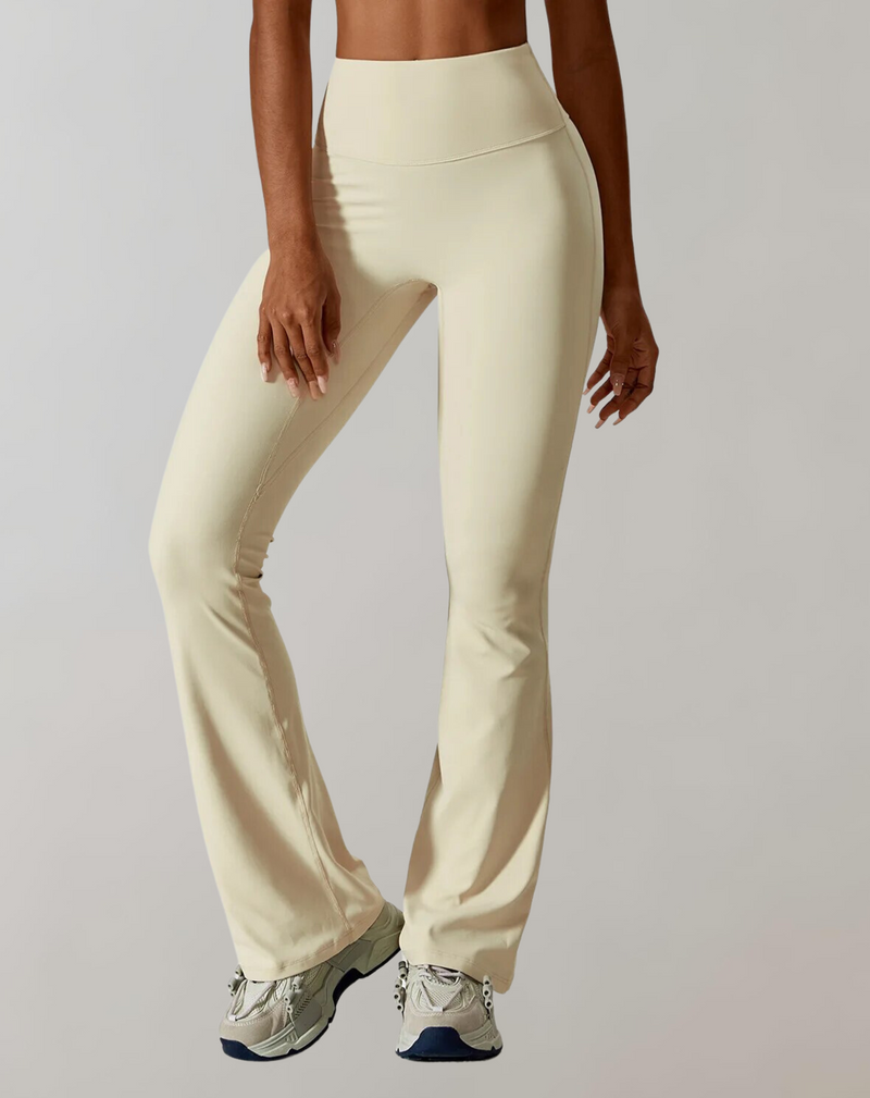 Doris – Leggings mit hoher Taille und weitem Bein für Komfort und Stil