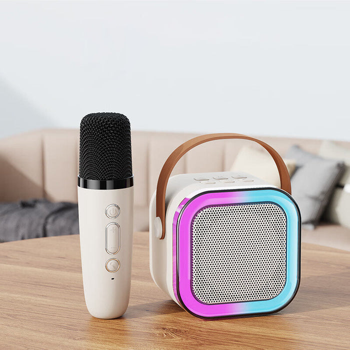 EchoTune – Mini Karaoke Lautsprecher mit kabellosen Mikrofonen für Singspaß Hause