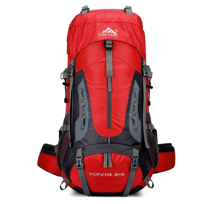TrekPack – Wasserdichter Camping Rucksack mit großem Fassungsvermögen und verstellbarem Schultergurt