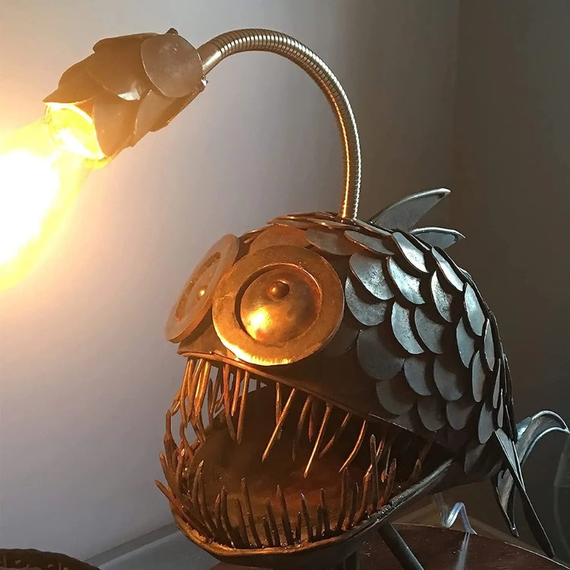 Glowfish - Dekorative Fisch Tischlampe mit flexiblem Kopf