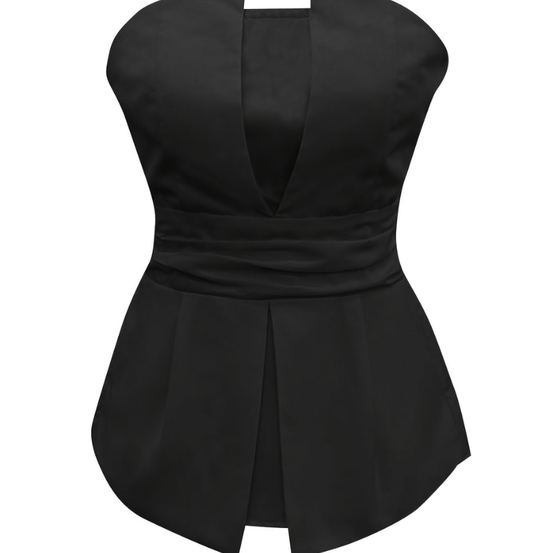 Noah - Falten Tops mit smocked Details und trägerlosen Design