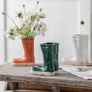 VaseKick – Stiefelförmige Blumenvase aus Keramik für die Inneneinrichtung