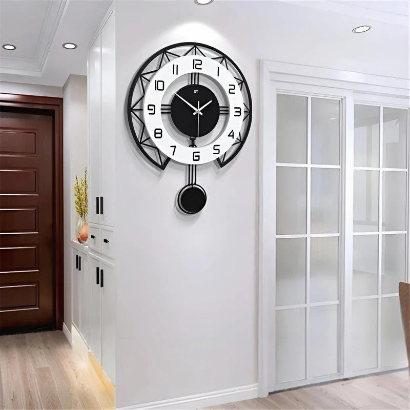 TimeScape – Moderne Wanduhr mit geräuschlosem Mechanismus für einzigartiges Dekor
