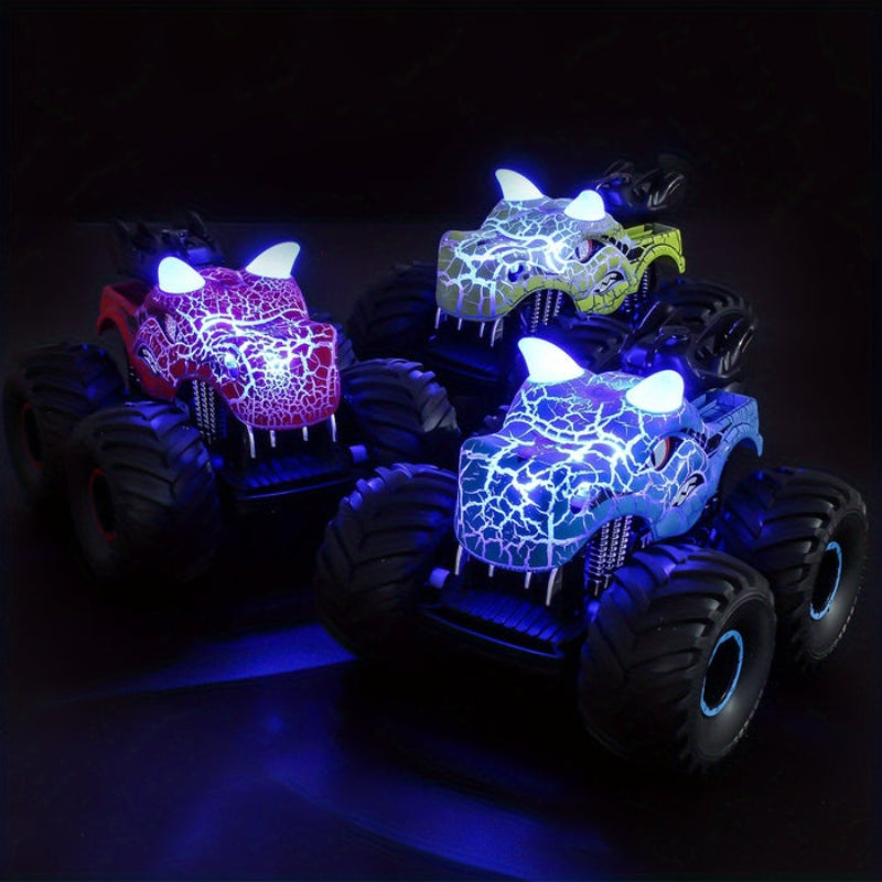 RexRacer – Ferngesteuerter RC Stunt Monstertruck mit Licht und Raucheffekten