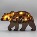 WoodArt - 3D Kreative Tierschnitzerei Handgemachtes Dekoratives Geschenk für Heim und Büro