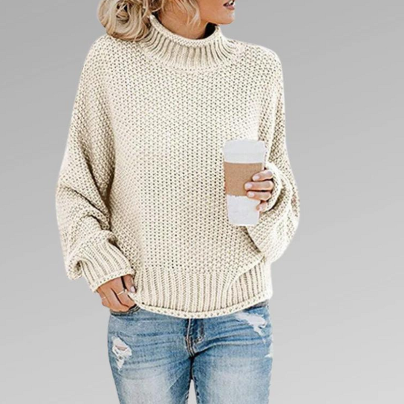 Sophia - Lässiger Rollkragenpullover mit lockerer Passform und langen Ärmeln