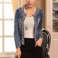 Erika – Stylische schmale Jacke mit langen Ärmeln und Taschen