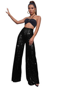 Sophia – Locker sitzende Hose mit hoher Taille und weitem Bein für mühelosen Stil