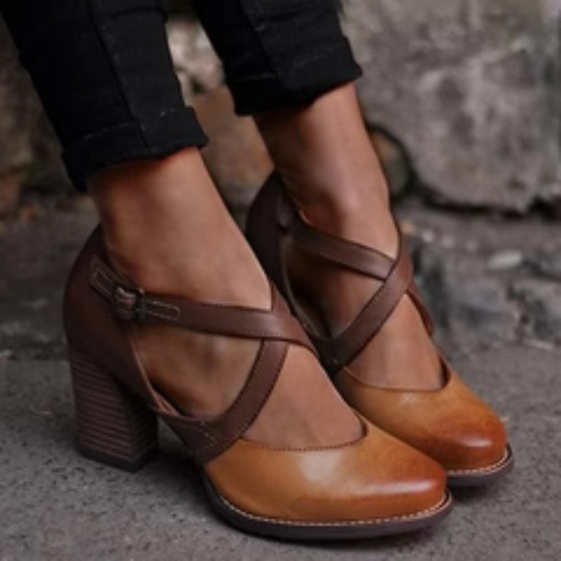 Emma – Elegante rutschfeste Hoher Absatz Sandalen mit verstellbarer Schnalle