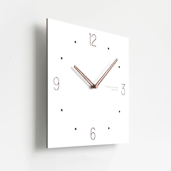 TimeLume – Moderne quadratische Wanduhr für stilvolle Wohnzimmerdekoration