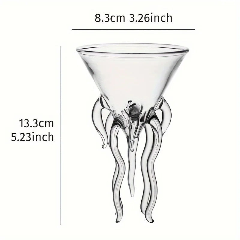 OctoGlaze – Von Oktopus inspiriertes Cocktailglas für einzigartigen Stil