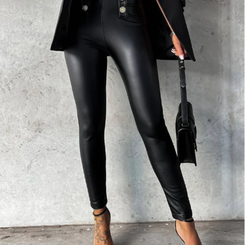 Elifay – Stylische Hose Knopfleiste und hoher Taille mit Schlank Fit