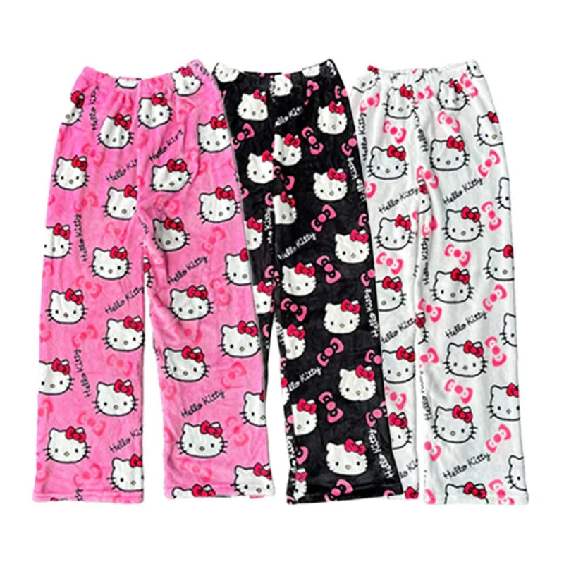 Aylin – Bequeme Hose mit elastischem Bund und Katzen Print