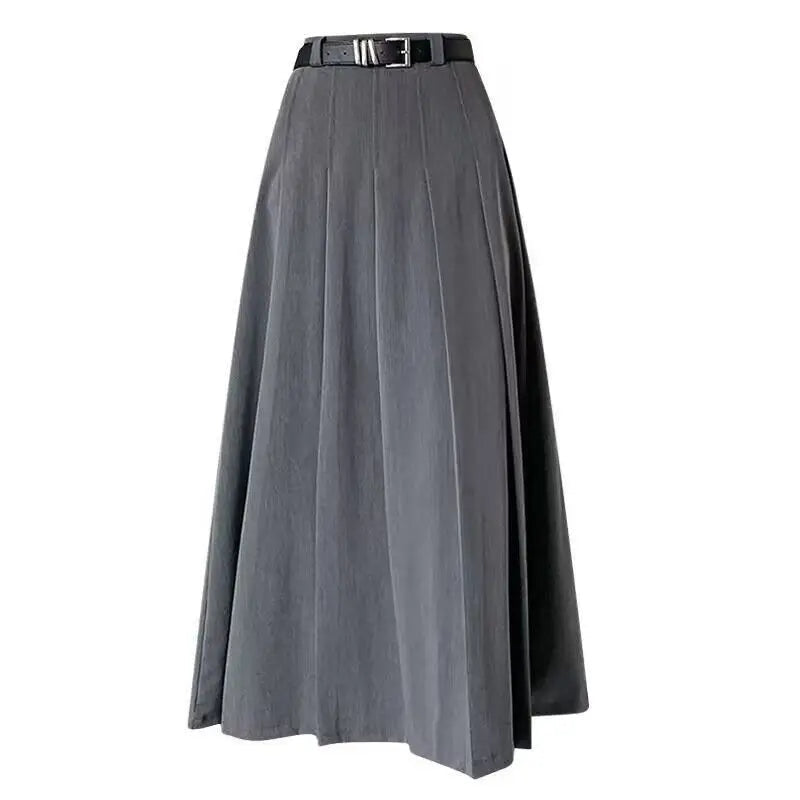Hannah - Stylischer Faltenrock mit hoher Taille und verstellbarem Gürtel