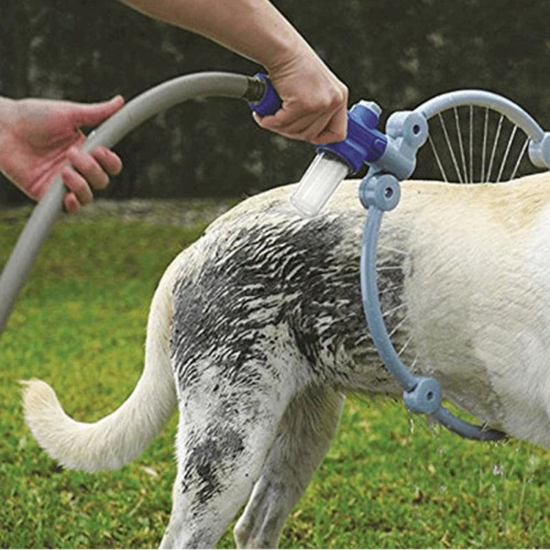 AquaPaws - 360° ringförmiger Hundereiniger mit einstellbarem Sprühdruck
