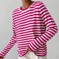 Cornelia – Eleganter Streifenpullover mit Rundhalsausschnitt und langen Ärmeln