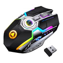 ZenFlick – Kabellose RGB Gaming Maus mit leisen Klicks und wiederaufladbarem Akku