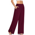 Eliana – Stylische Yogahose mit hohem Bund Seitentaschen und weitem Beinschnitt