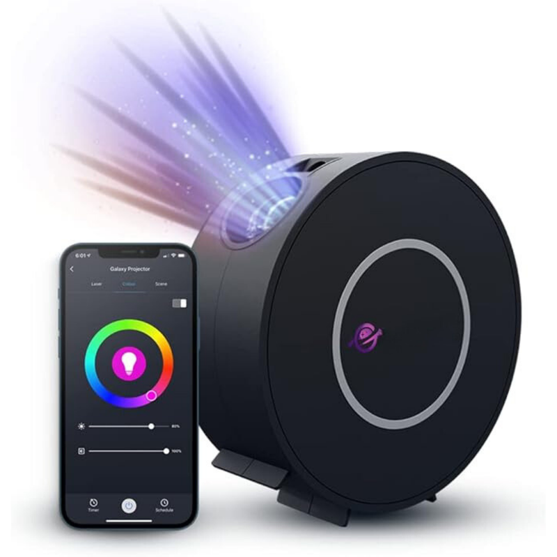 StarGlow - WiFi Smart Galaxie Stern Projektor mit 360° Aurora und Sternenlicht Effekt