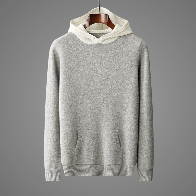Adam - Langärmelig Kapuze Pullover Mit Taschen