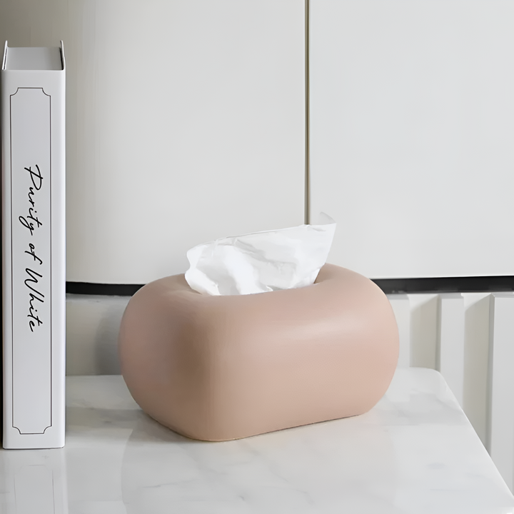 TissiqForm – Minimalistischer Taschentuchhalter für den Schreibtisch mit klarem und dekorativem Design